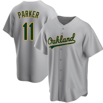 Replica Jarrod Parker Youth Oakland Athletics Gray Road Jersey