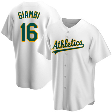 Replica Jason Giambi Men's Oakland Athletics White Home Jersey