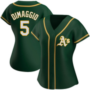 Replica Joe Dimaggio Women's Oakland Athletics Green Alternate Jersey