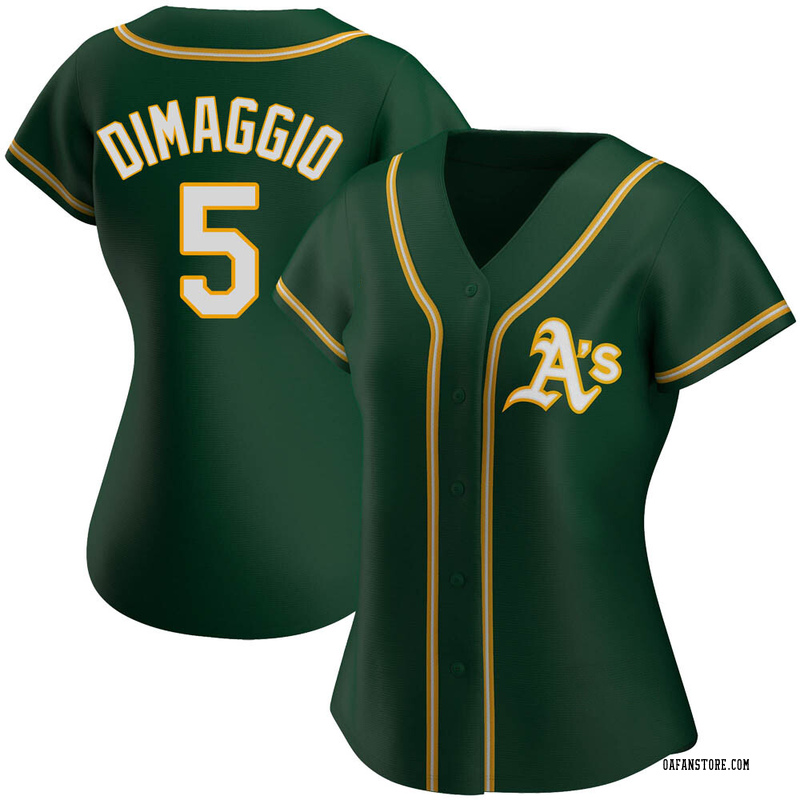 Replica Joe Dimaggio Women's Oakland Athletics Green Alternate Jersey