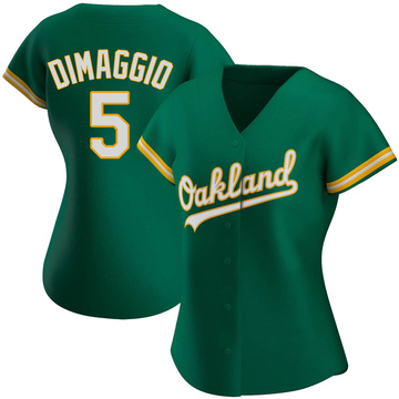 Replica Joe Dimaggio Women's Oakland Athletics Kelly Green Alternate Jersey