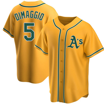 Replica Joe Dimaggio Youth Oakland Athletics Gold Alternate Jersey