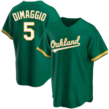 Replica Joe Dimaggio Youth Oakland Athletics Kelly Green Alternate Jersey