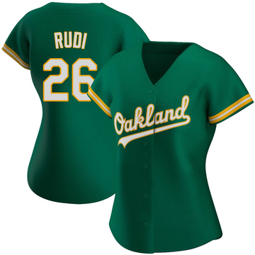 Replica Joe Rudi Women's Oakland Athletics Kelly Green Alternate Jersey