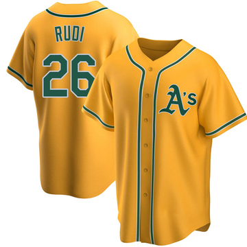 Replica Joe Rudi Youth Oakland Athletics Gold Alternate Jersey
