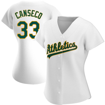 Replica Jose Canseco Women's Oakland Athletics White Home Jersey