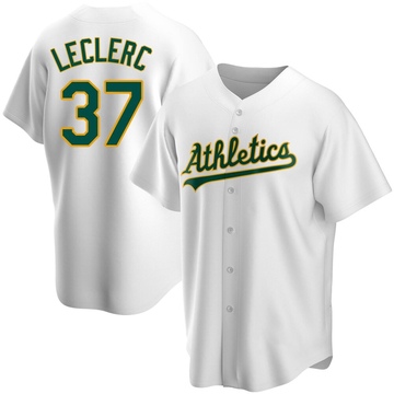 Replica Jose Leclerc Men's Oakland Athletics White Home Jersey