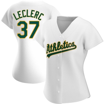 Replica Jose Leclerc Women's Oakland Athletics White Home Jersey