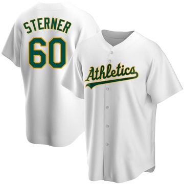 Replica Justin Sterner Men's Oakland Athletics White Home Jersey