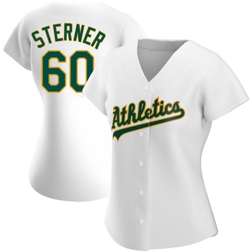 Replica Justin Sterner Women's Oakland Athletics White Home Jersey