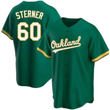 Replica Justin Sterner Youth Oakland Athletics Kelly Green Alternate Jersey
