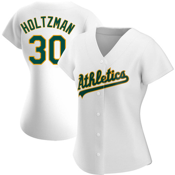 Replica Ken Holtzman Women's Oakland Athletics White Home Jersey