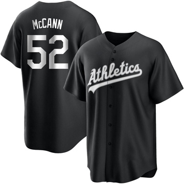 Replica Kyle McCann Men's Oakland Athletics White Black/ Jersey