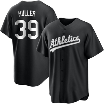 Replica Kyle Muller Men's Oakland Athletics White Black/ Jersey