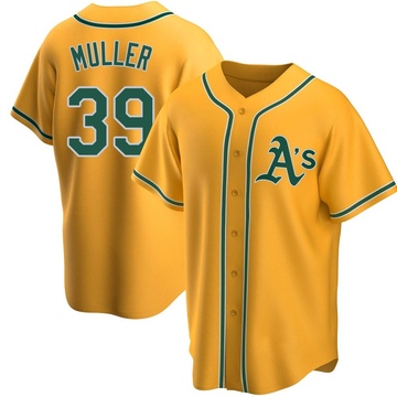 Replica Kyle Muller Youth Oakland Athletics Gold Alternate Jersey
