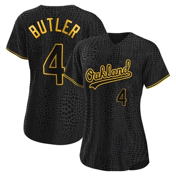 Replica Lawrence Butler Women's Oakland Athletics Black Snake Skin City Jersey