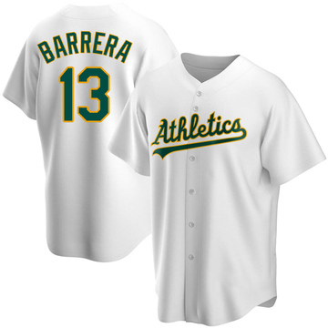 Replica Luis Barrera Youth Oakland Athletics White Home Jersey