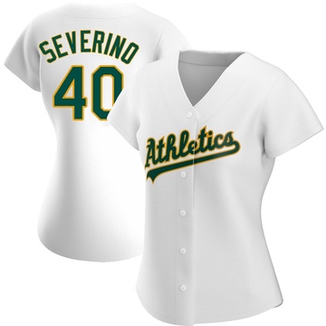 Replica Luis Severino Women's Oakland Athletics White Home Jersey