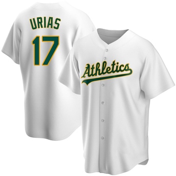 Replica Luis Urias Men's Oakland Athletics White Home Jersey