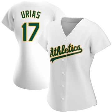 Replica Luis Urias Women's Oakland Athletics White Home Jersey