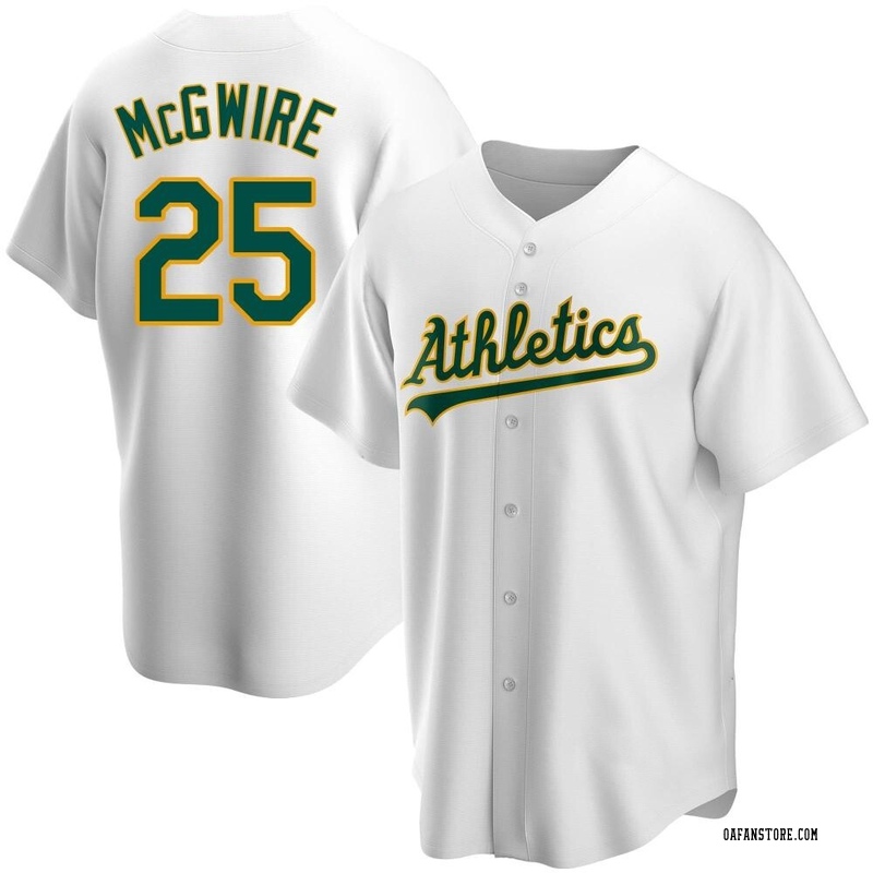 Men's Oakland Athletics Mark McGwire White Home Jersey - Authentic