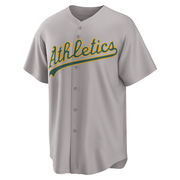 Replica Mason Barnett Men's Oakland Athletics Gray Away 2.0 Jersey