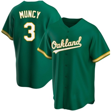 Replica Max Muncy Youth Oakland Athletics Kelly Green Alternate Jersey