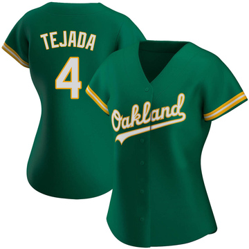 Replica Miguel Tejada Women's Oakland Athletics Kelly Green Alternate Jersey