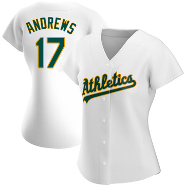 Replica Mike Andrews Women's Oakland Athletics White Home Jersey