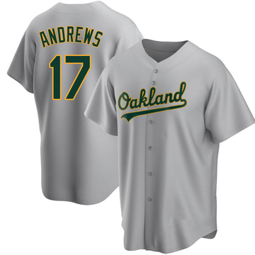 Replica Mike Andrews Youth Oakland Athletics Gray Road Jersey