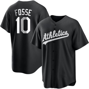 Replica Ray Fosse Youth Oakland Athletics White Black/ Jersey