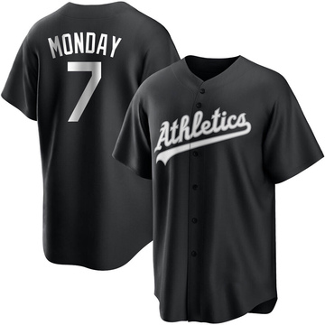 Replica Rick Monday Men's Oakland Athletics White Black/ Jersey