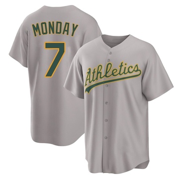 Replica Rick Monday Youth Oakland Athletics Gray Away 2.0 Jersey