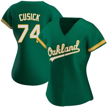 Replica Ryan Cusick Women's Oakland Athletics Kelly Green Alternate Jersey
