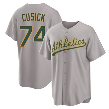 Replica Ryan Cusick Youth Oakland Athletics Gray Away 2.0 Jersey