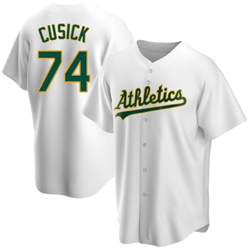 Replica Ryan Cusick Youth Oakland Athletics White Home Jersey