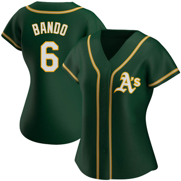Replica Sal Bando Women's Oakland Athletics Green Alternate Jersey