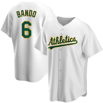 Replica Sal Bando Youth Oakland Athletics White Home Jersey