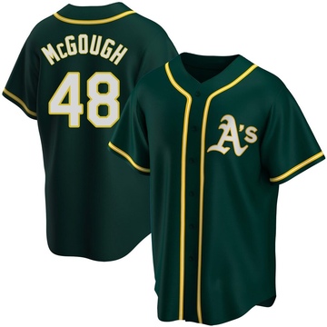 Replica Scott McGough Youth Oakland Athletics Green Alternate Jersey