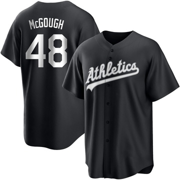 Replica Scott McGough Youth Oakland Athletics White Black/ Jersey