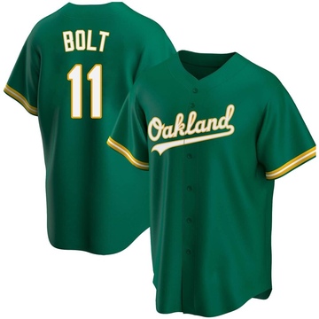 Replica Skye Bolt Men's Oakland Athletics Kelly Green Alternate Jersey