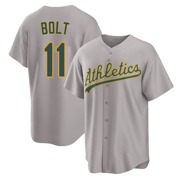 Replica Skye Bolt Youth Oakland Athletics Gray Away 2.0 Jersey