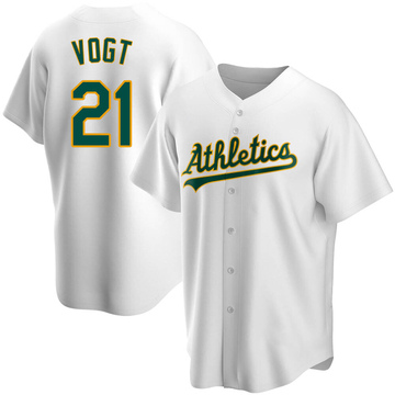 Replica Stephen Vogt Youth Oakland Athletics White Home Jersey