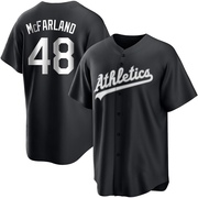 Replica T.J. McFarland Youth Oakland Athletics White Black/ Jersey