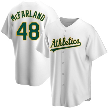 Replica T.J. McFarland Youth Oakland Athletics White Home Jersey