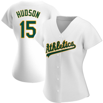 Replica Tim Hudson Women's Oakland Athletics White Home Jersey