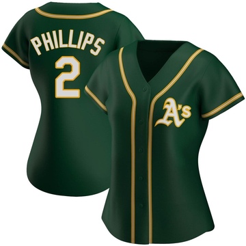Replica Tony Phillips Women's Oakland Athletics Green Alternate Jersey