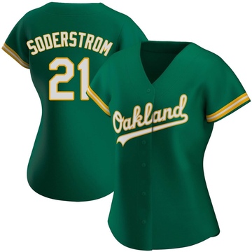 Replica Tyler Soderstrom Women's Oakland Athletics Kelly Green Alternate Jersey