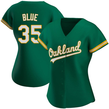Replica Vida Blue Women's Oakland Athletics Kelly Green Alternate Jersey
