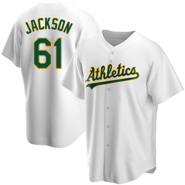 Replica Zach Jackson Men's Oakland Athletics White Home Jersey